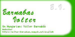 barnabas volter business card